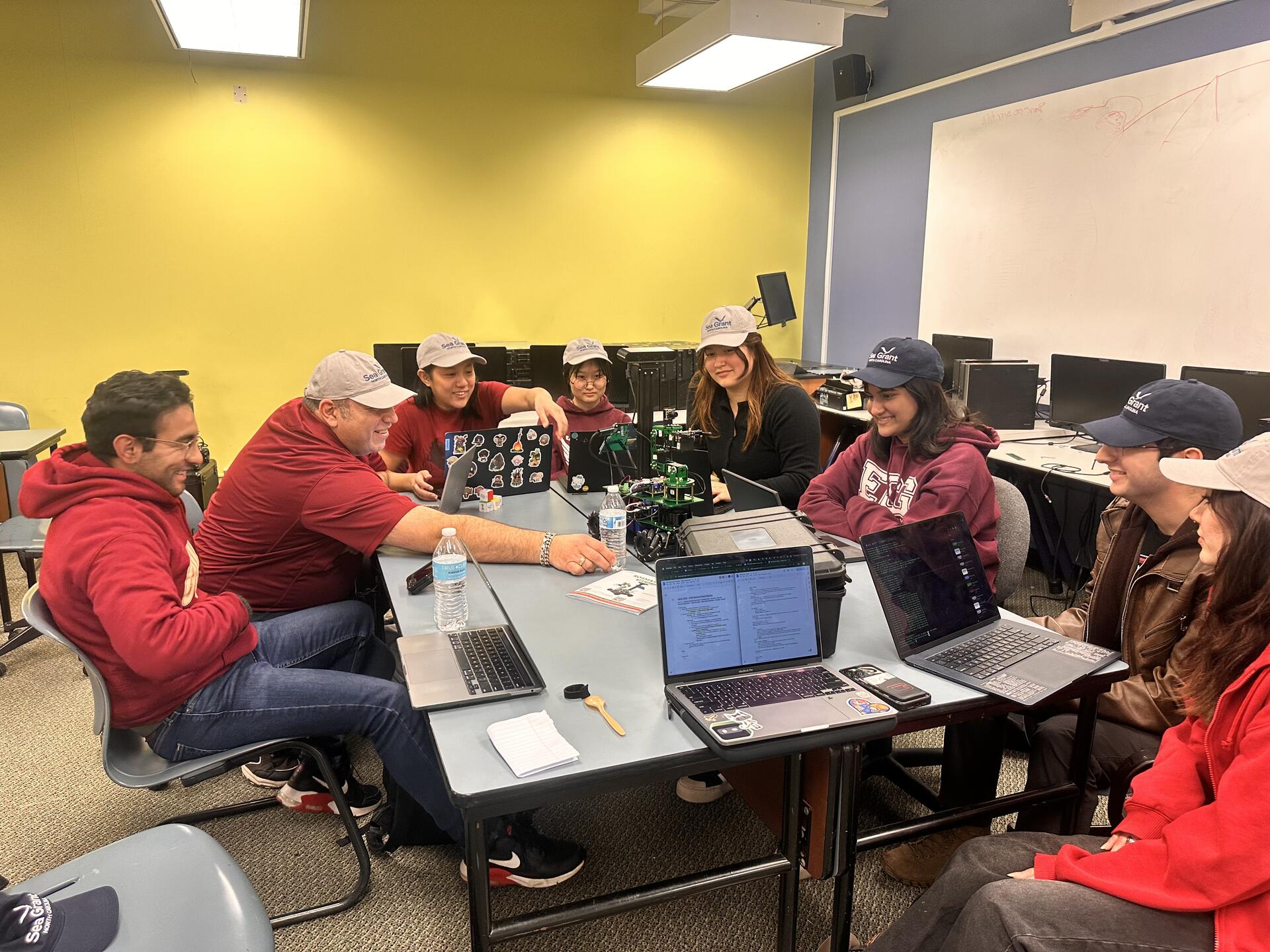 nc seagrant ai robotics team meeting photo