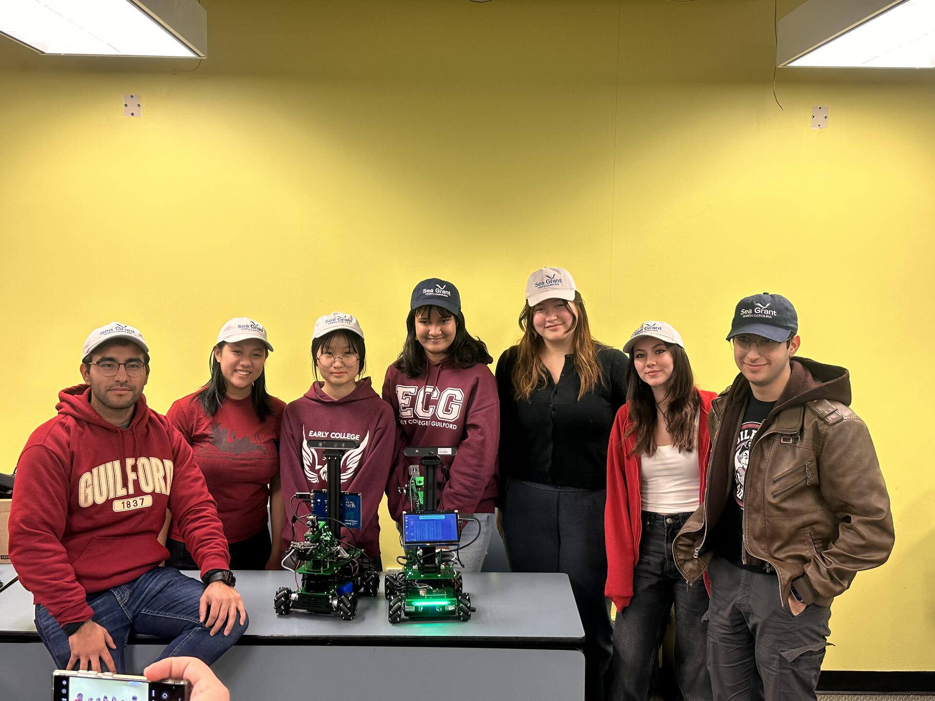 nc seagrant ai robotics team photo